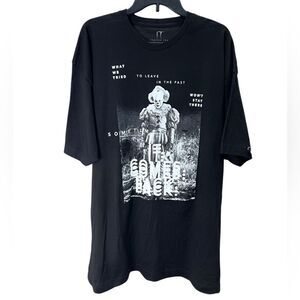 IT Pennywise Mens T Shirt Chapter Two Graphic Glitch Size 3XL (54-56) Black